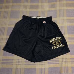 Notre Dame Fighting Irish Football Champion Athletic Mesh Shorts Size Medium Vtg